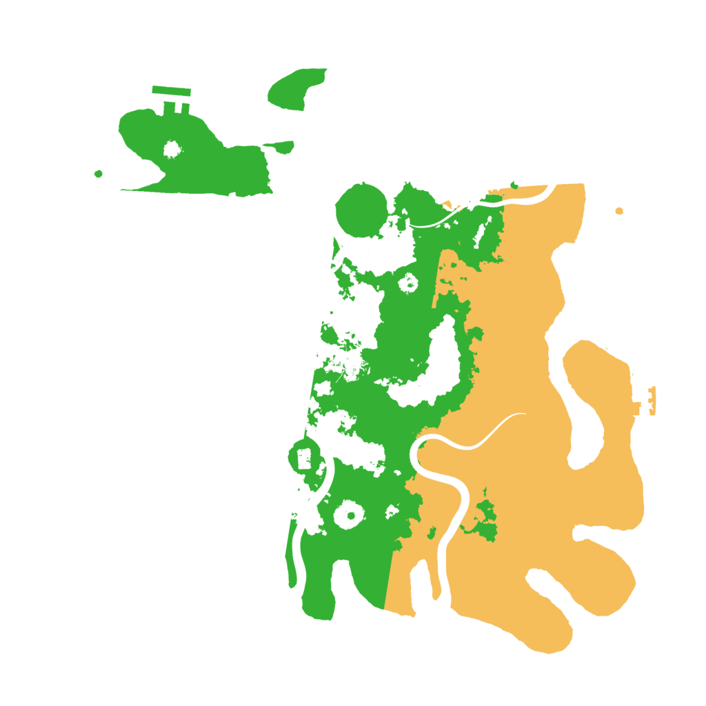 Biome Rust Map: Procedural Map, Size: 3700, Seed: 20213004