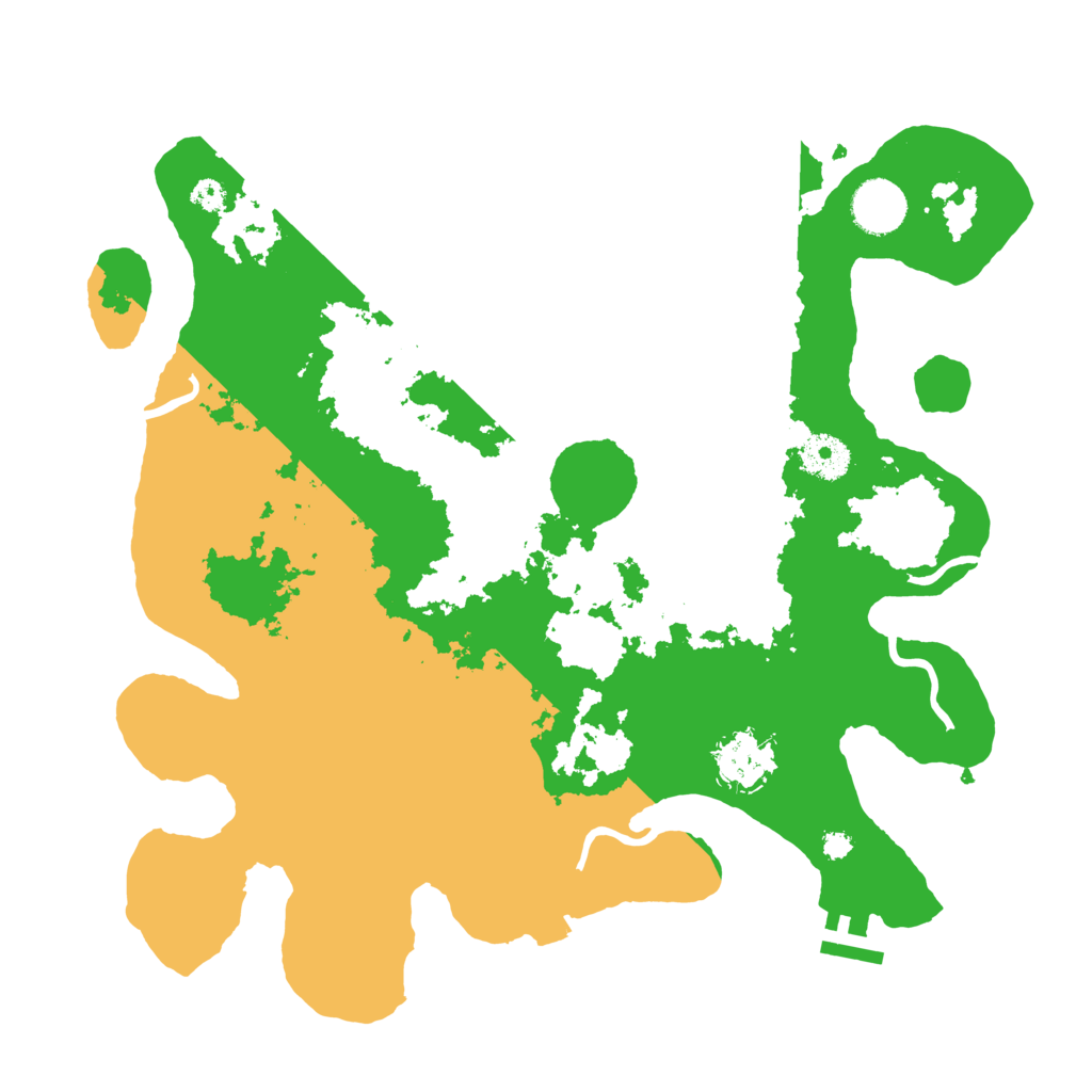 Biome Rust Map: Procedural Map, Size: 3500, Seed: 432601