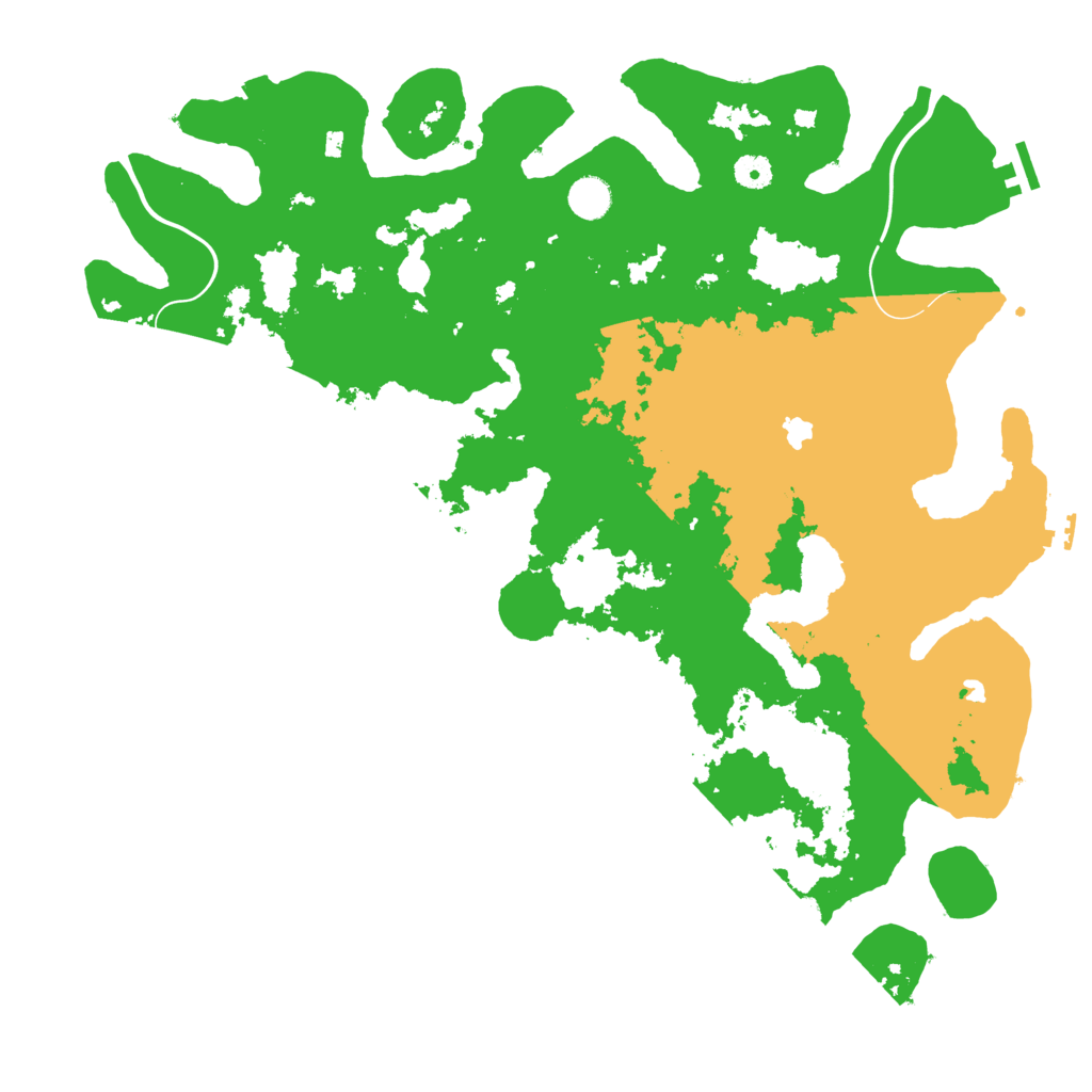 Biome Rust Map: Procedural Map, Size: 4500, Seed: 1521462819