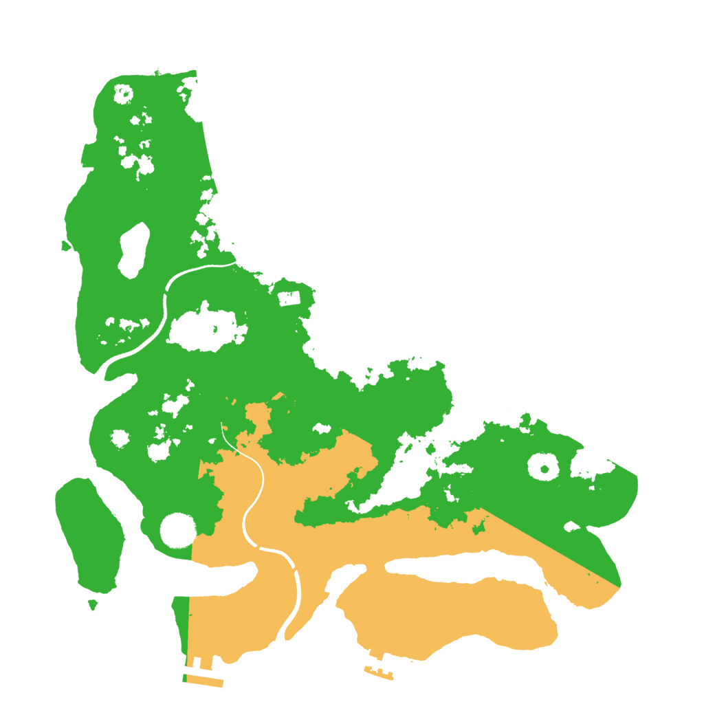 Biome Rust Map: Procedural Map, Size: 3500, Seed: 1793172508