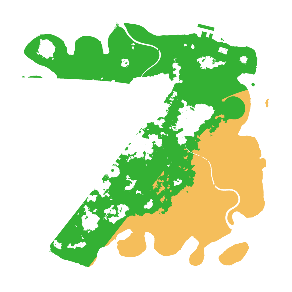 Biome Rust Map: Procedural Map, Size: 3500, Seed: 671009