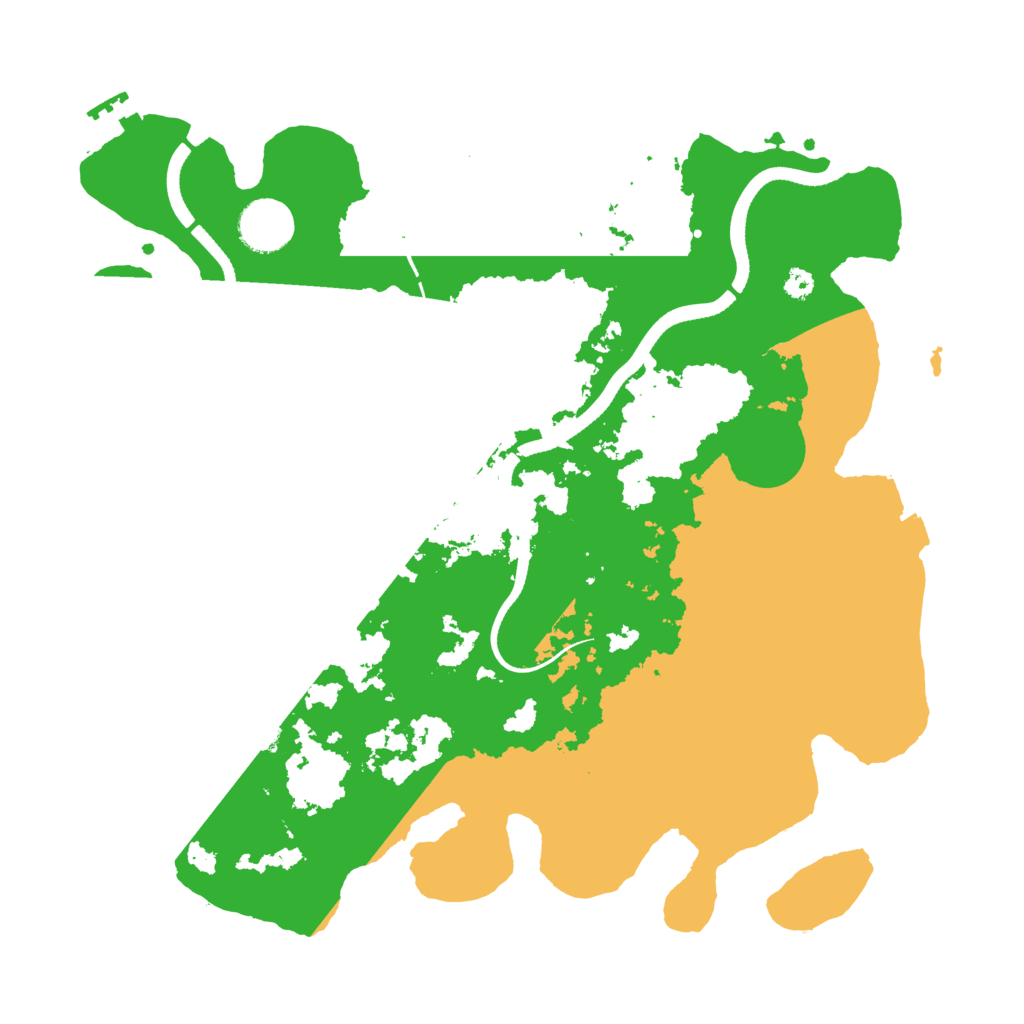 Biome Rust Map: Procedural Map, Size: 3500, Seed: 671009