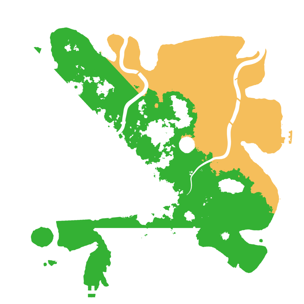 Biome Rust Map: Procedural Map, Size: 3500, Seed: 119791538