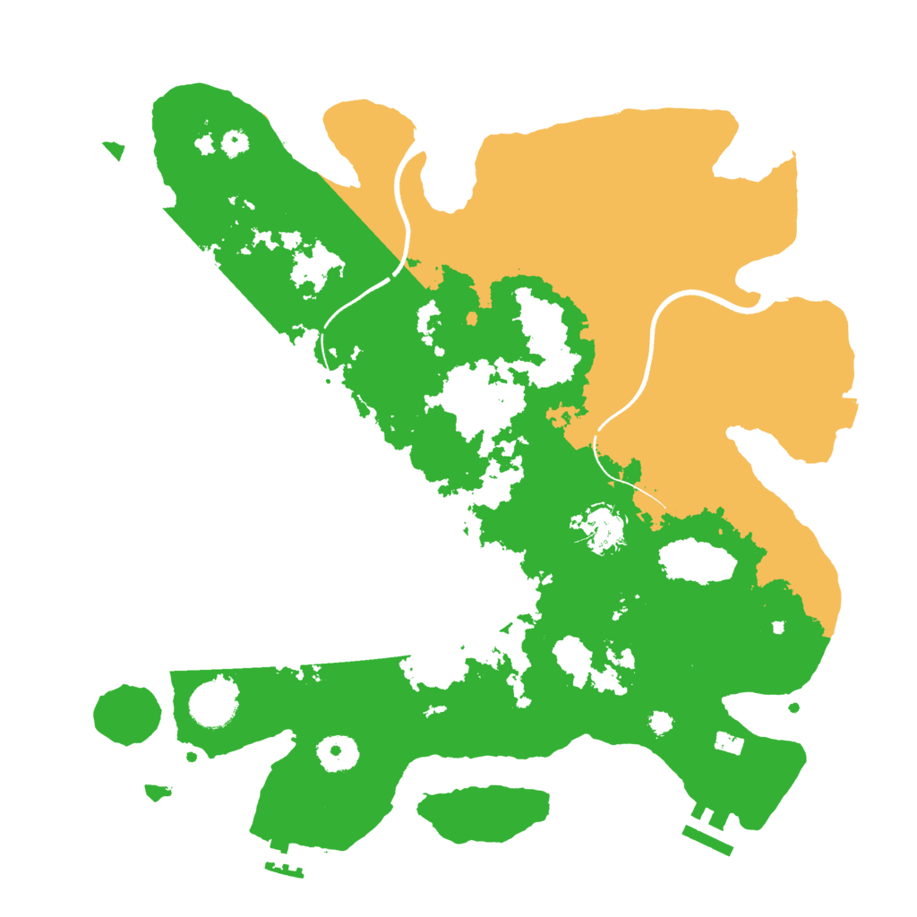 Biome Rust Map: Procedural Map, Size: 3500, Seed: 119791538