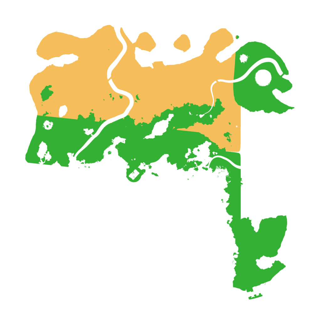 Biome Rust Map: Procedural Map, Size: 3500, Seed: 259598