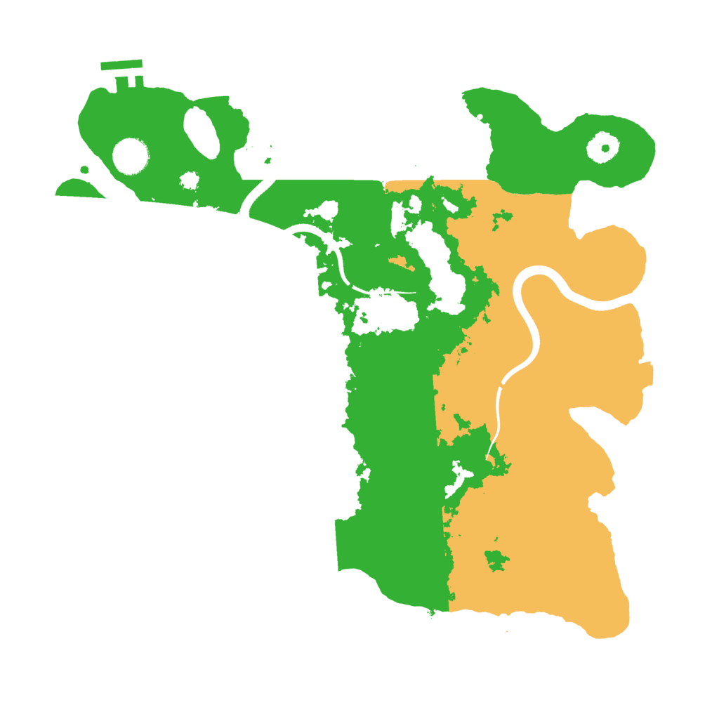 Biome Rust Map: Procedural Map, Size: 3500, Seed: 240500