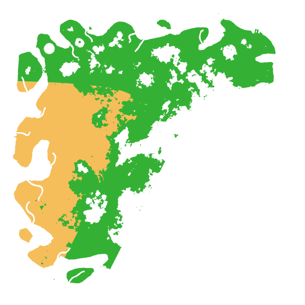 Biome Rust Map: Procedural Map, Size: 5000, Seed: 22222