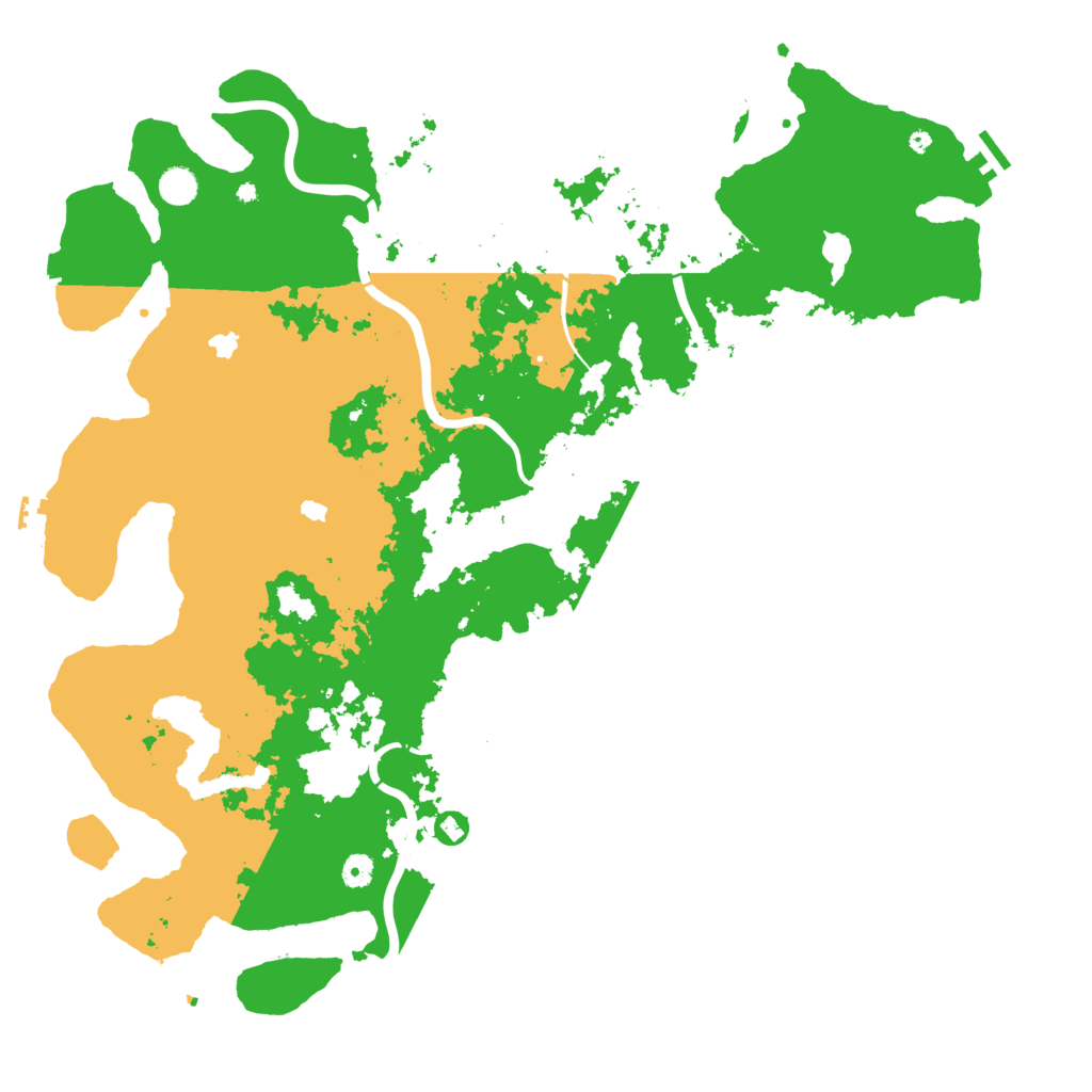 Biome Rust Map: Procedural Map, Size: 5000, Seed: 22222