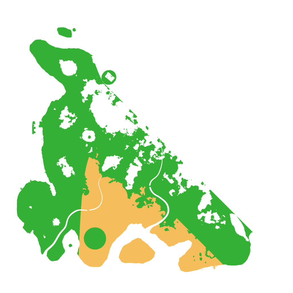 Biome Rust Map: Procedural Map, Size: 3500, Seed: 355565