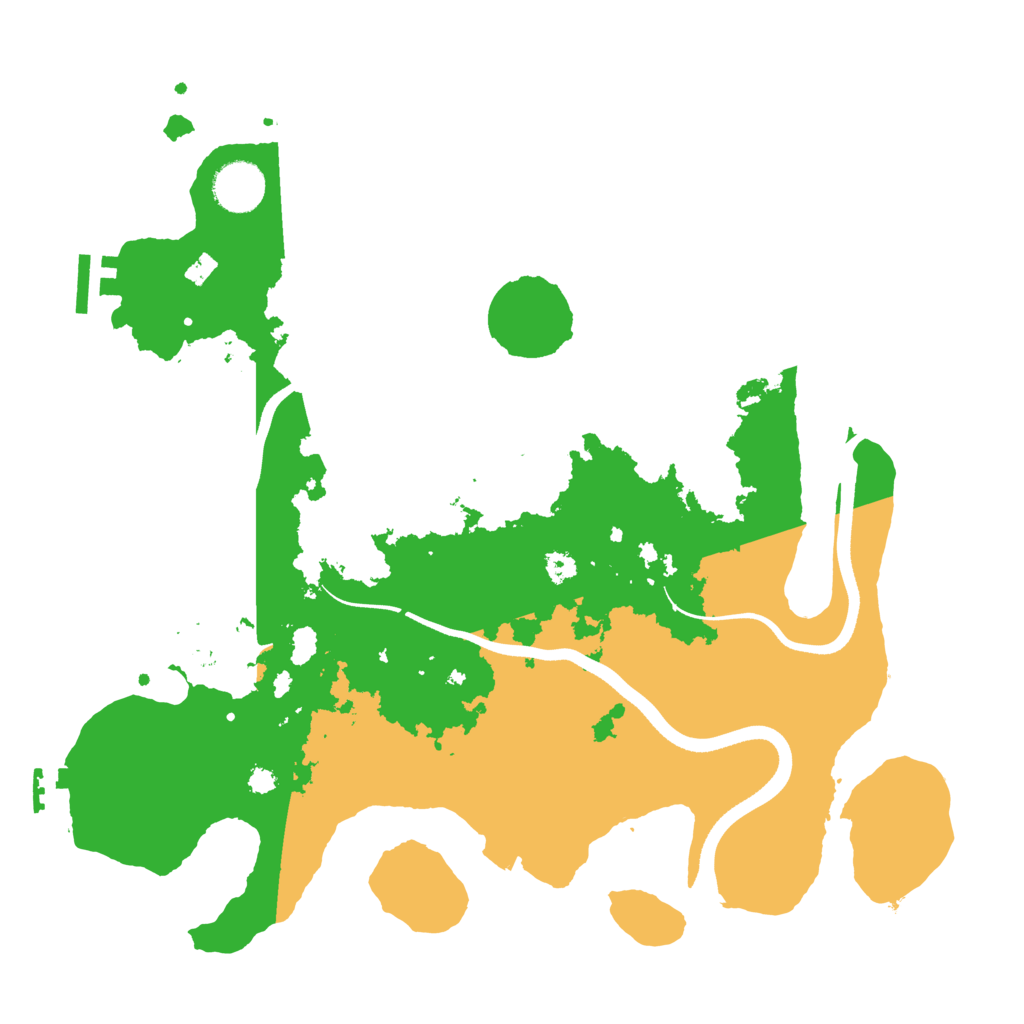 Biome Rust Map: Procedural Map, Size: 3500, Seed: 563201