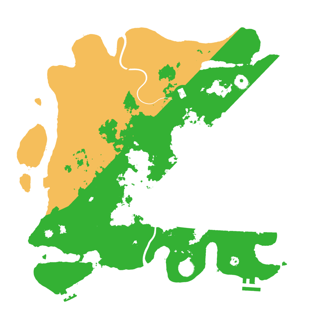 Biome Rust Map: Procedural Map, Size: 3500, Seed: 2491994