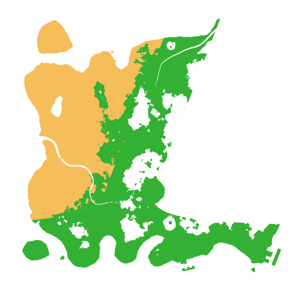 Biome Rust Map: Procedural Map, Size: 3500, Seed: 5273625