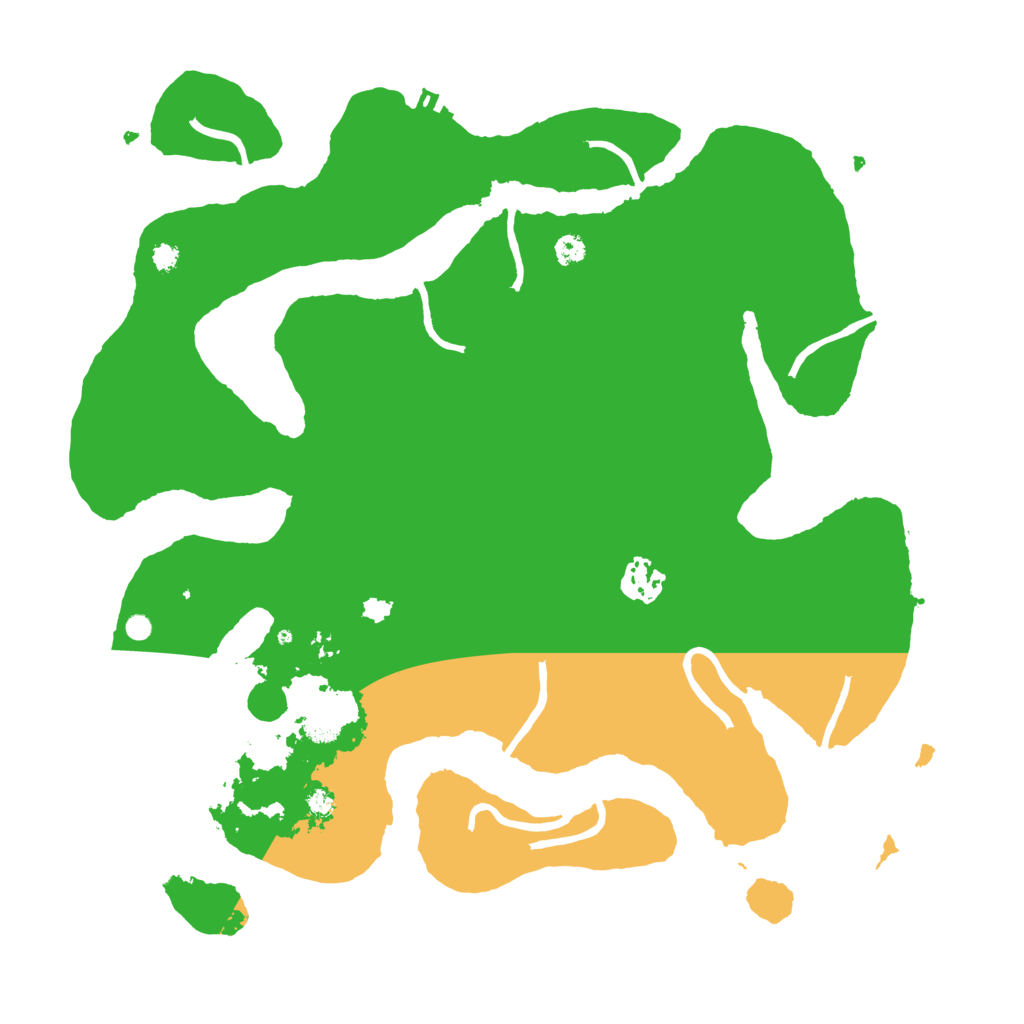 Biome Rust Map: Procedural Map, Size: 3500, Seed: 124345