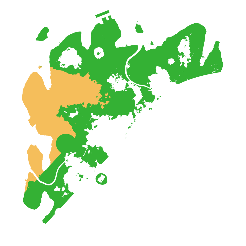 Biome Rust Map: Procedural Map, Size: 3500, Seed: 792036450
