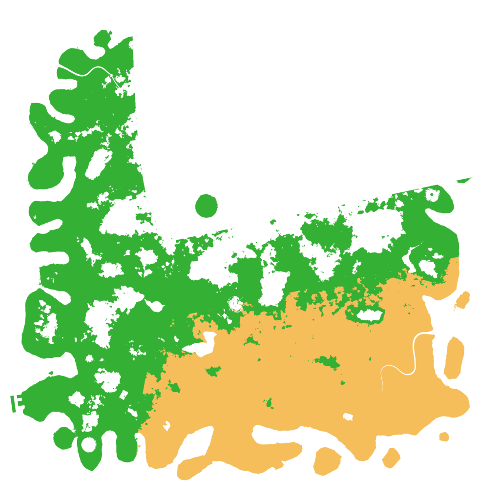 Biome Rust Map: Procedural Map, Size: 6000, Seed: 7339