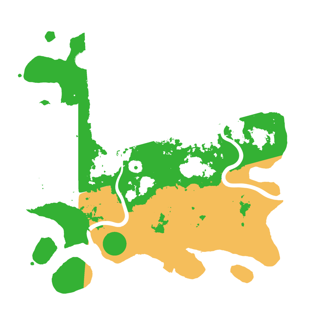 Biome Rust Map: Procedural Map, Size: 3500, Seed: 250588486