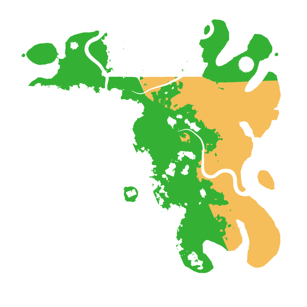 Biome Rust Map: Procedural Map, Size: 3500, Seed: 2762
