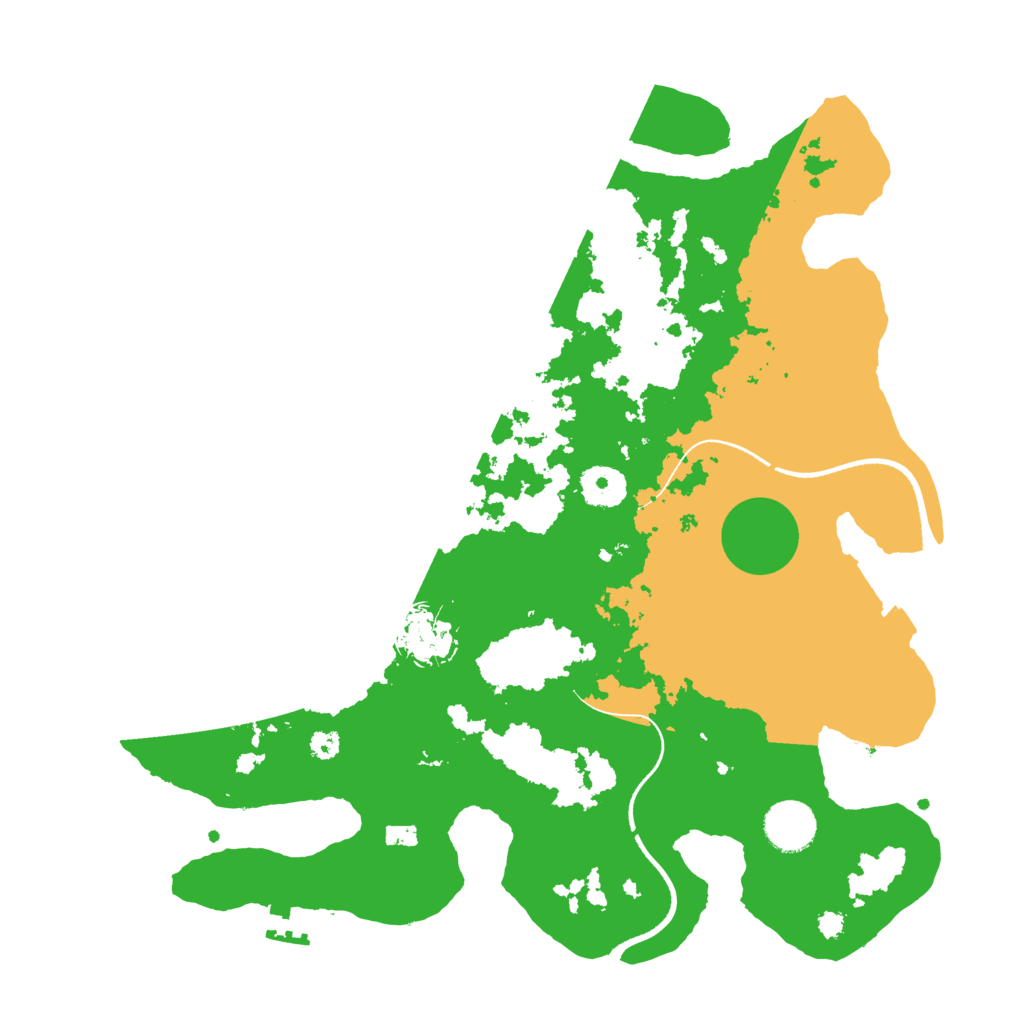 Biome Rust Map: Procedural Map, Size: 3500, Seed: 855071