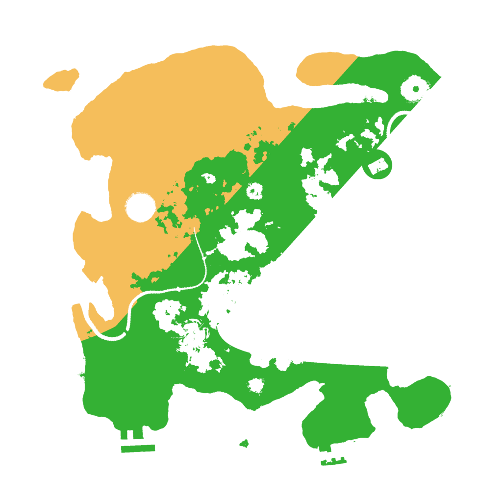 Biome Rust Map: Procedural Map, Size: 3000, Seed: 1165421801