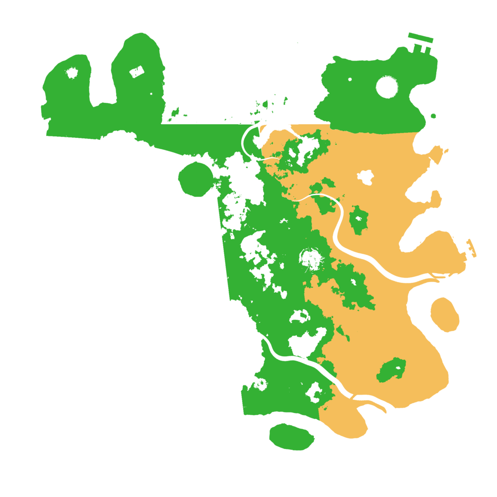 Biome Rust Map: Procedural Map, Size: 4000, Seed: 7409