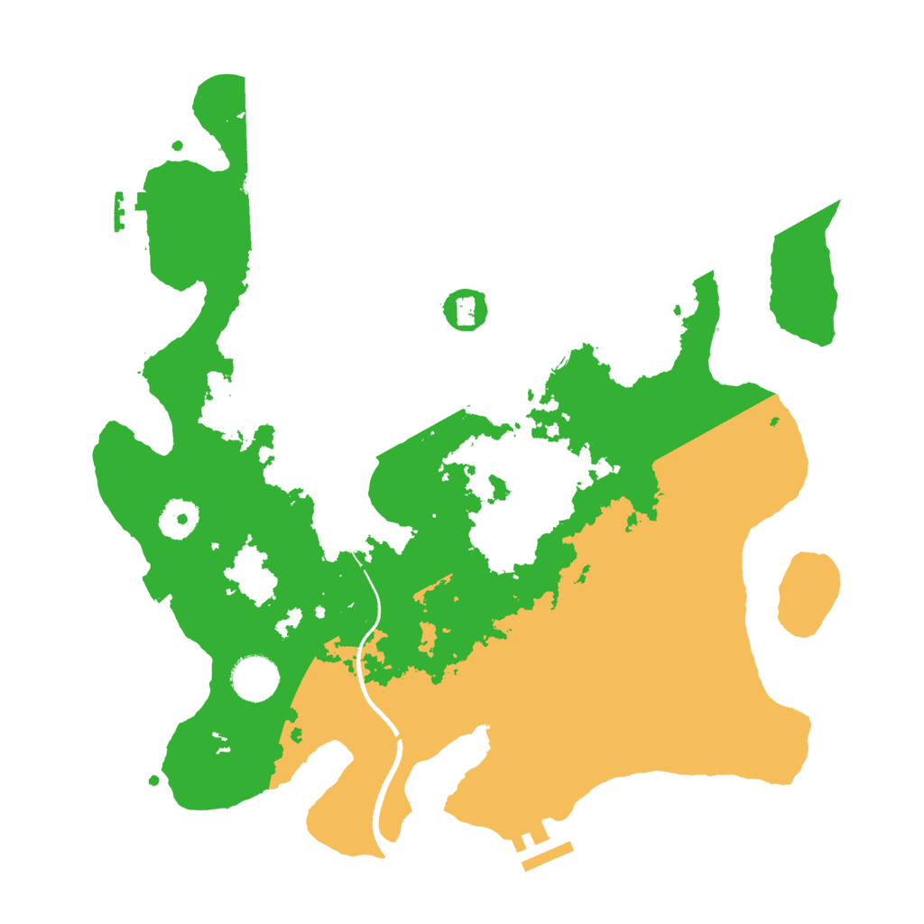 Biome Rust Map: Procedural Map, Size: 3500, Seed: 13549514