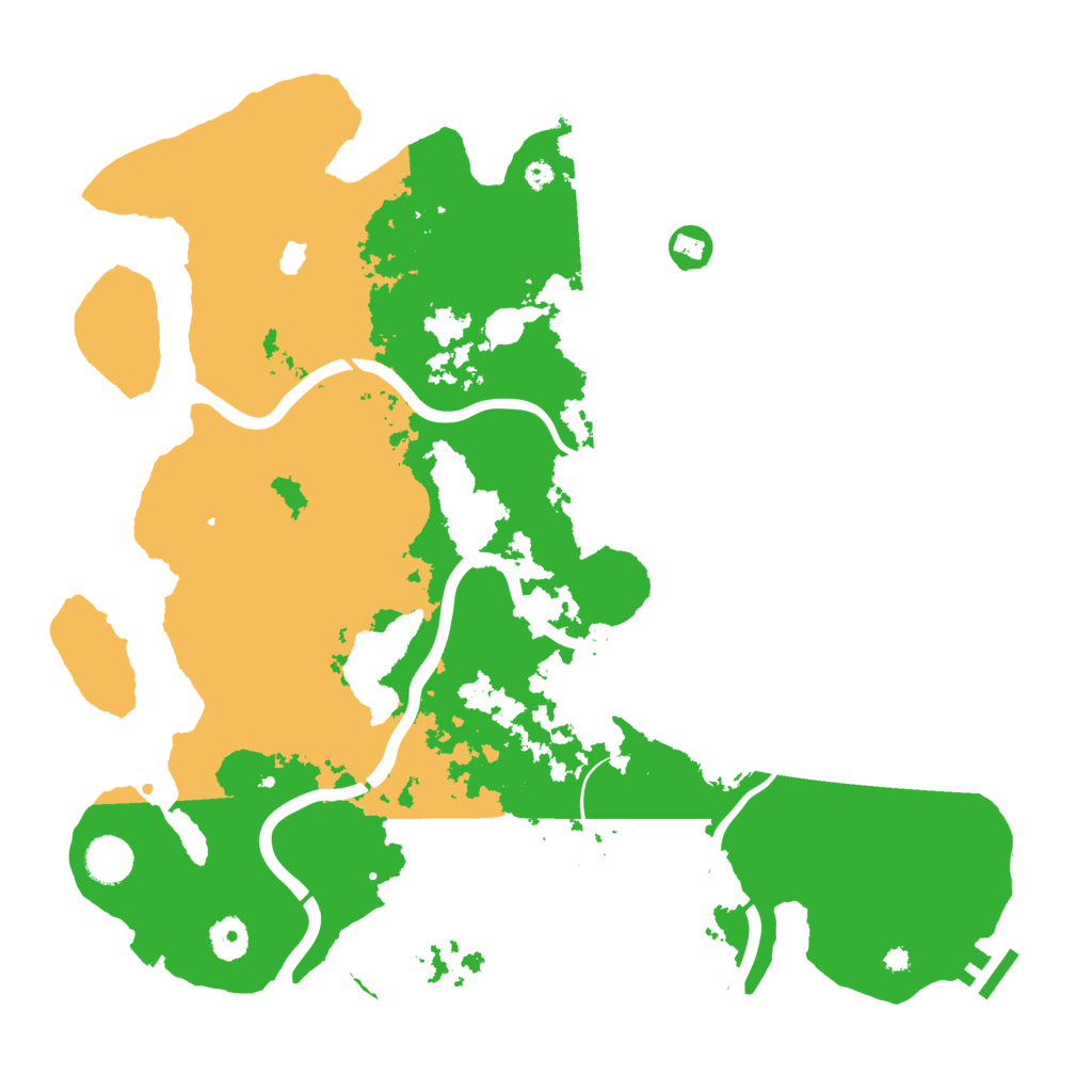 Biome Rust Map: Procedural Map, Size: 4000, Seed: 124634455
