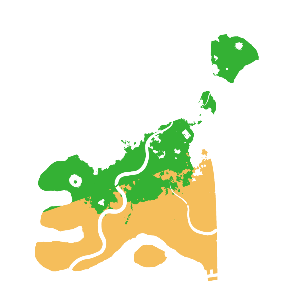 Biome Rust Map: Procedural Map, Size: 3500, Seed: 1325820616