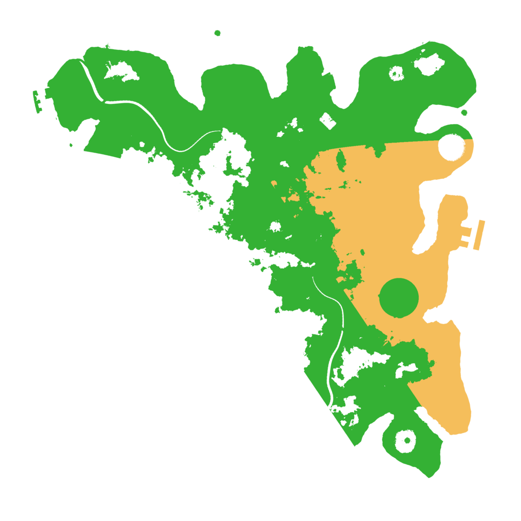 Biome Rust Map: Procedural Map, Size: 3500, Seed: 38365915