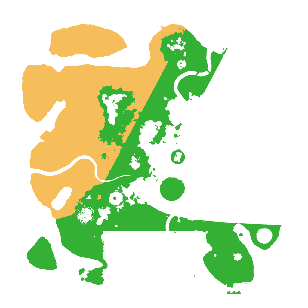 Biome Rust Map: Procedural Map, Size: 3500, Seed: 331526