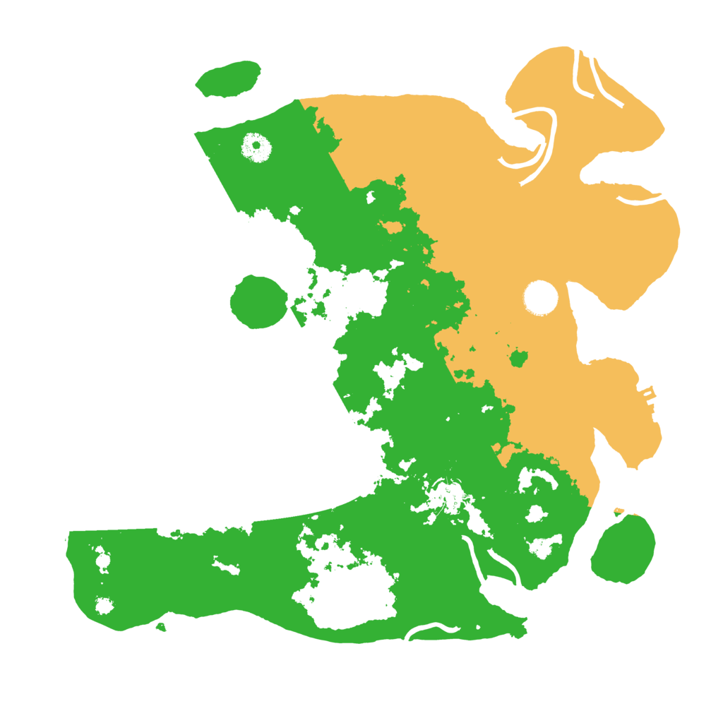 Biome Rust Map: Procedural Map, Size: 3700, Seed: 925