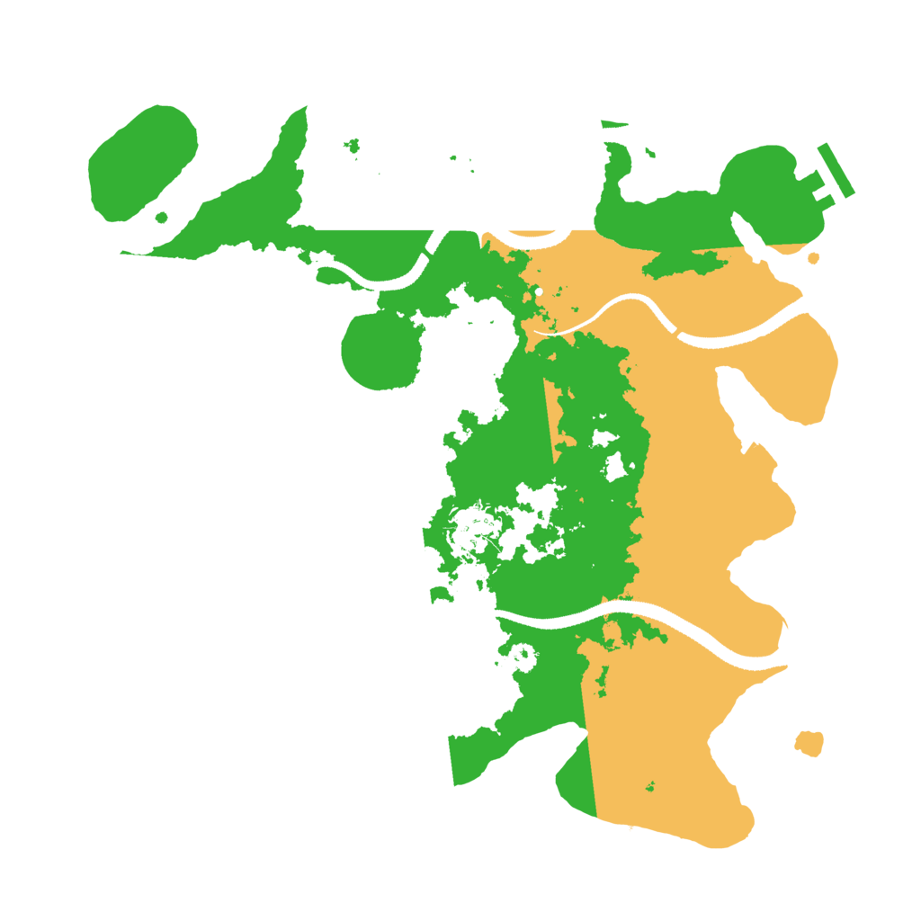Biome Rust Map: Procedural Map, Size: 3200, Seed: 612