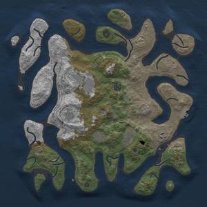 Thumbnail Rust Map: Procedural Map, Size: 4000, Seed: 342564, 11 Monuments