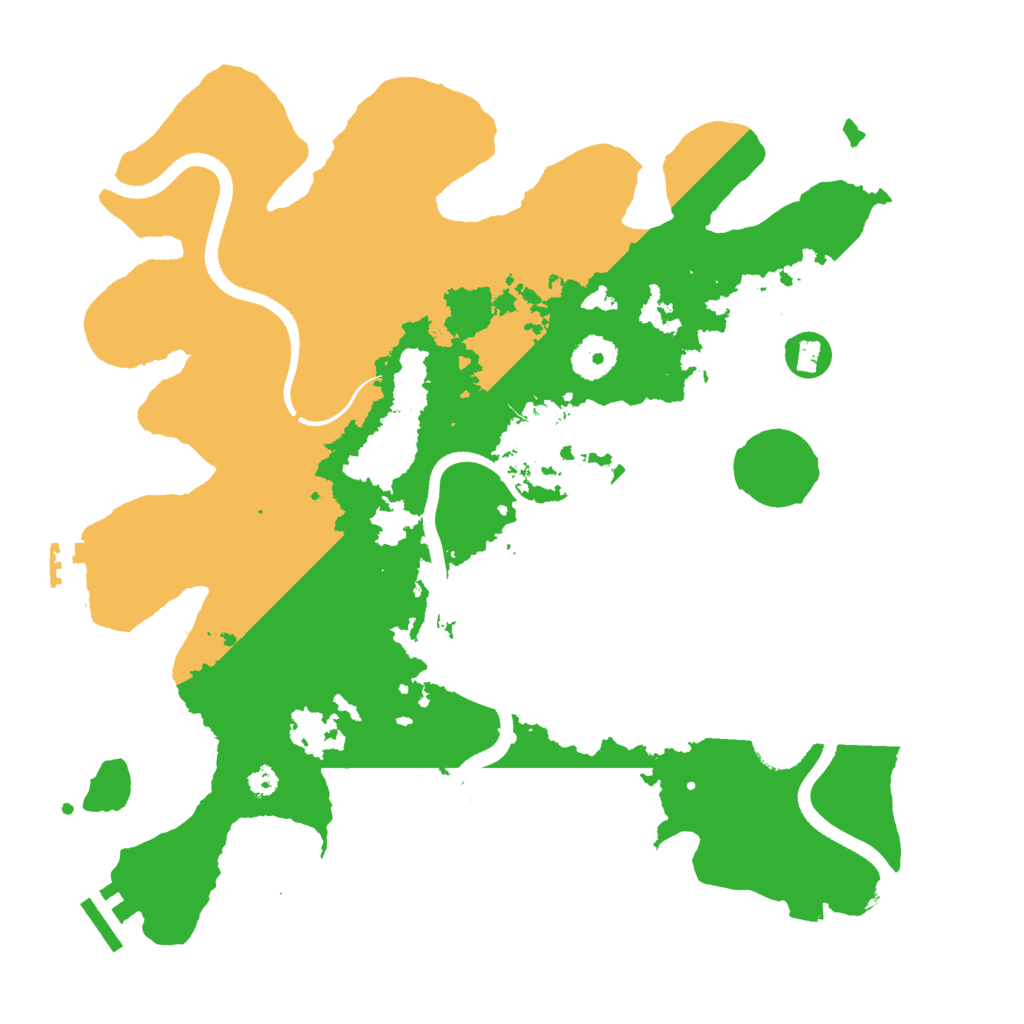 Biome Rust Map: Procedural Map, Size: 3500, Seed: 987542