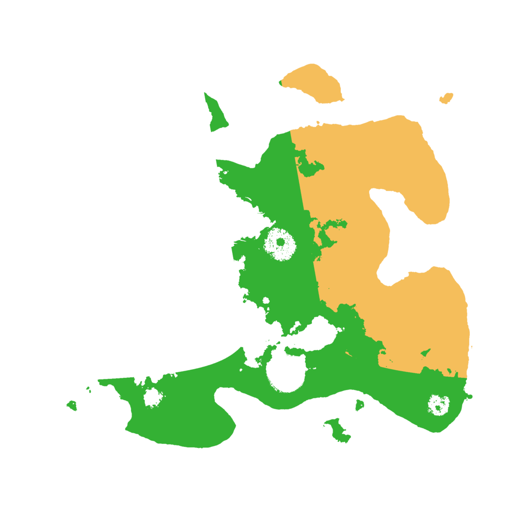 Biome Rust Map: Procedural Map, Size: 2500, Seed: 86183952