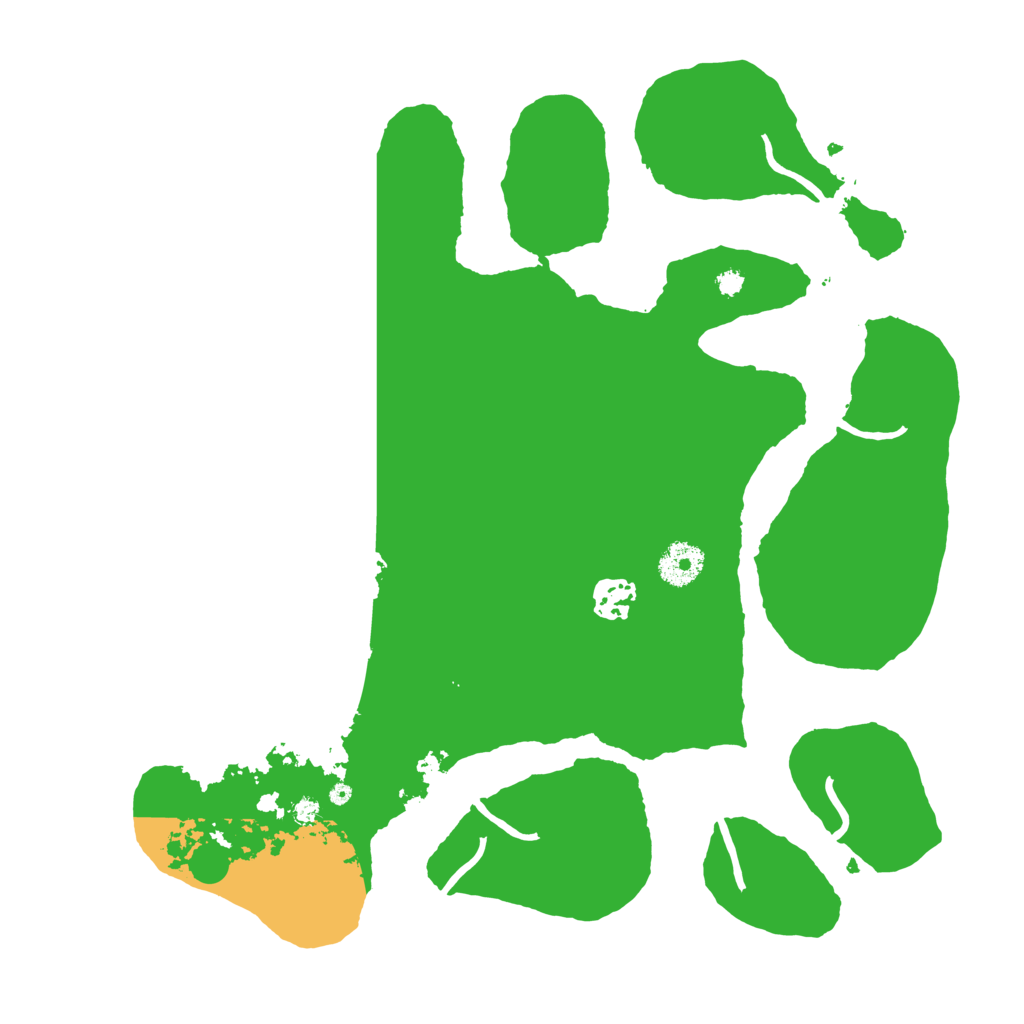 Biome Rust Map: Procedural Map, Size: 3500, Seed: 210540