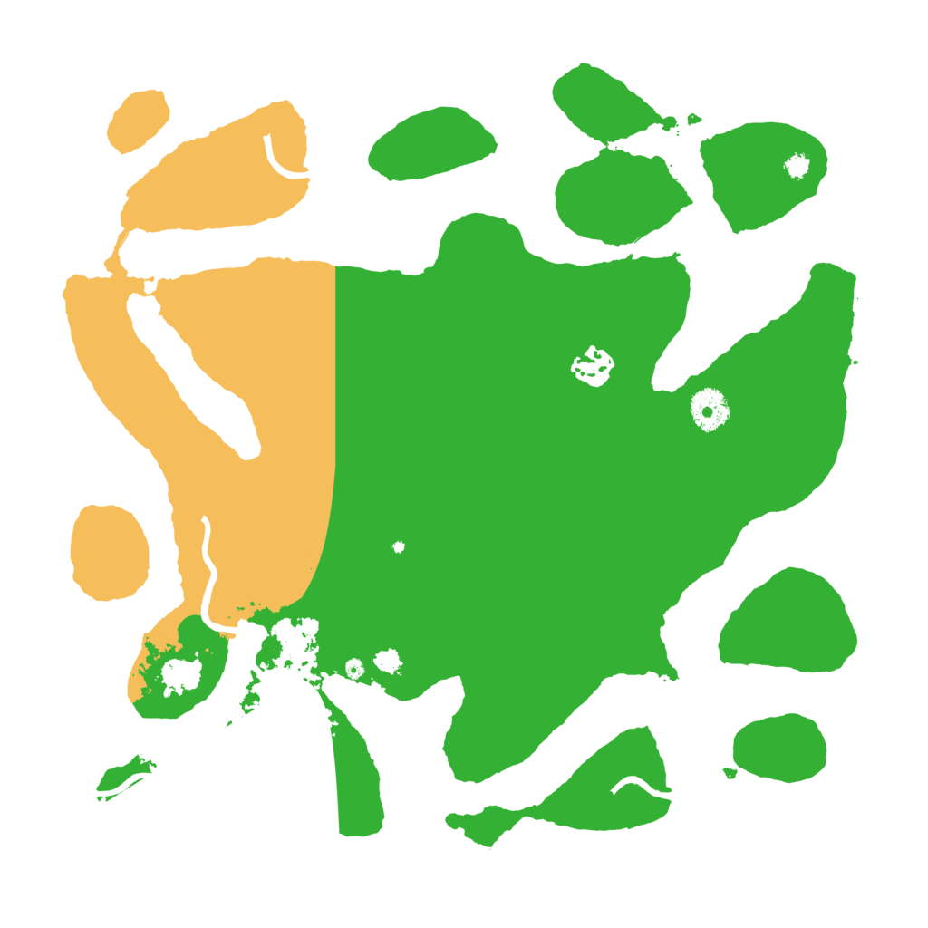 Biome Rust Map: Procedural Map, Size: 3500, Seed: 421290479