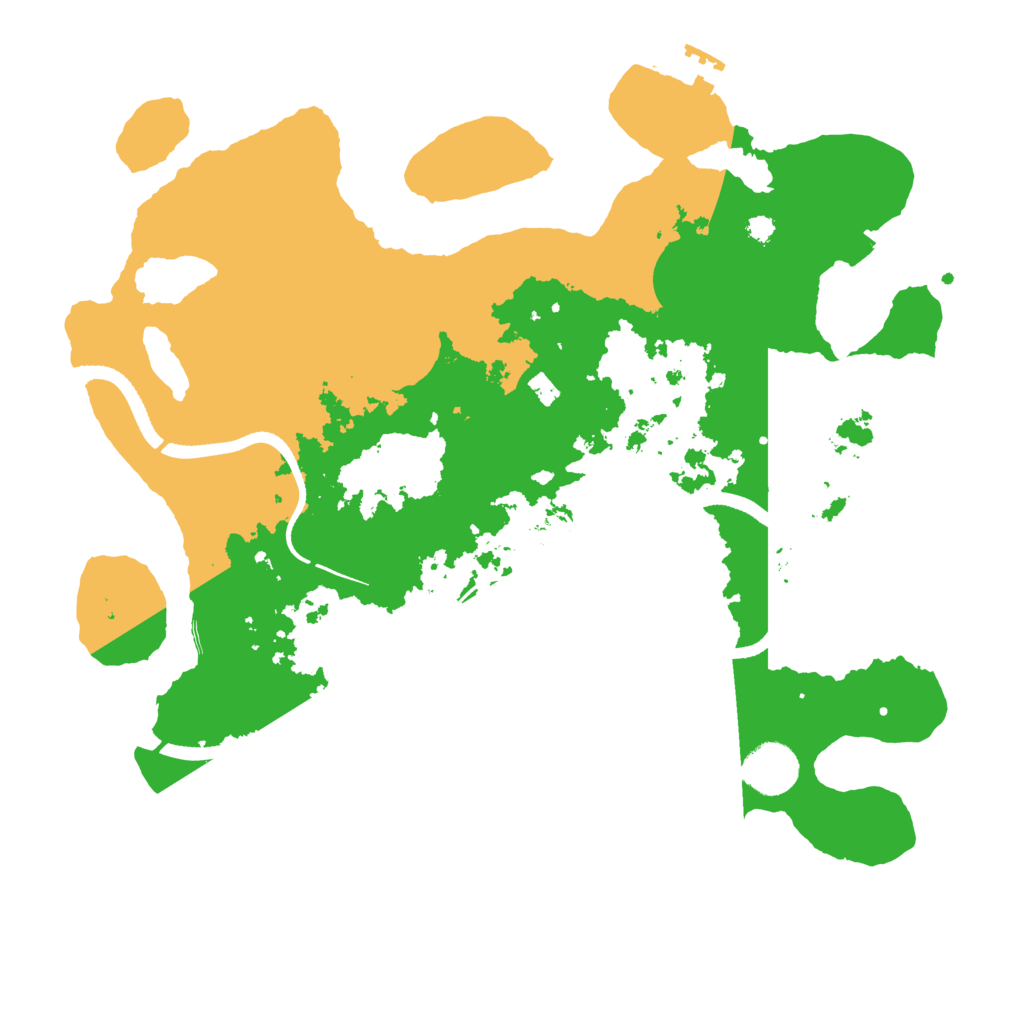 Biome Rust Map: Procedural Map, Size: 3500, Seed: 421290479