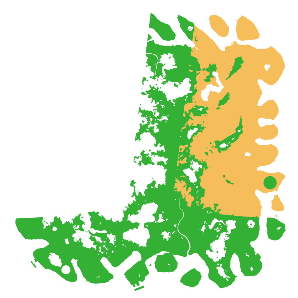 Biome Rust Map: Procedural Map, Size: 6000, Seed: 4567822