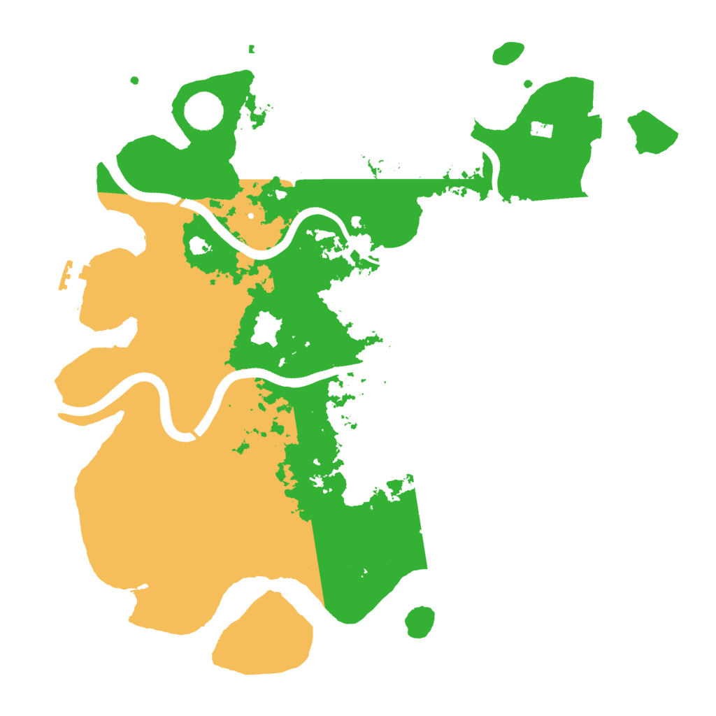 Biome Rust Map: Procedural Map, Size: 3500, Seed: 812142