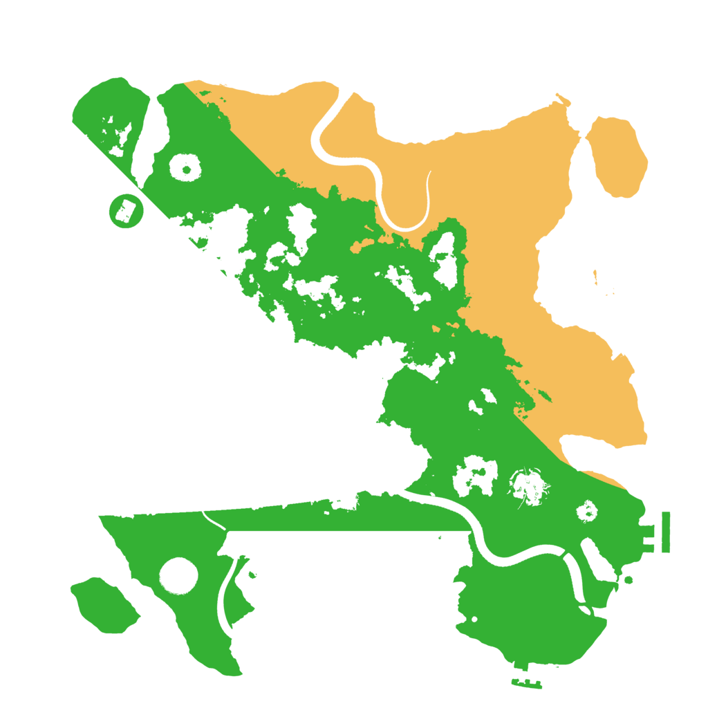 Biome Rust Map: Procedural Map, Size: 3500, Seed: 113838