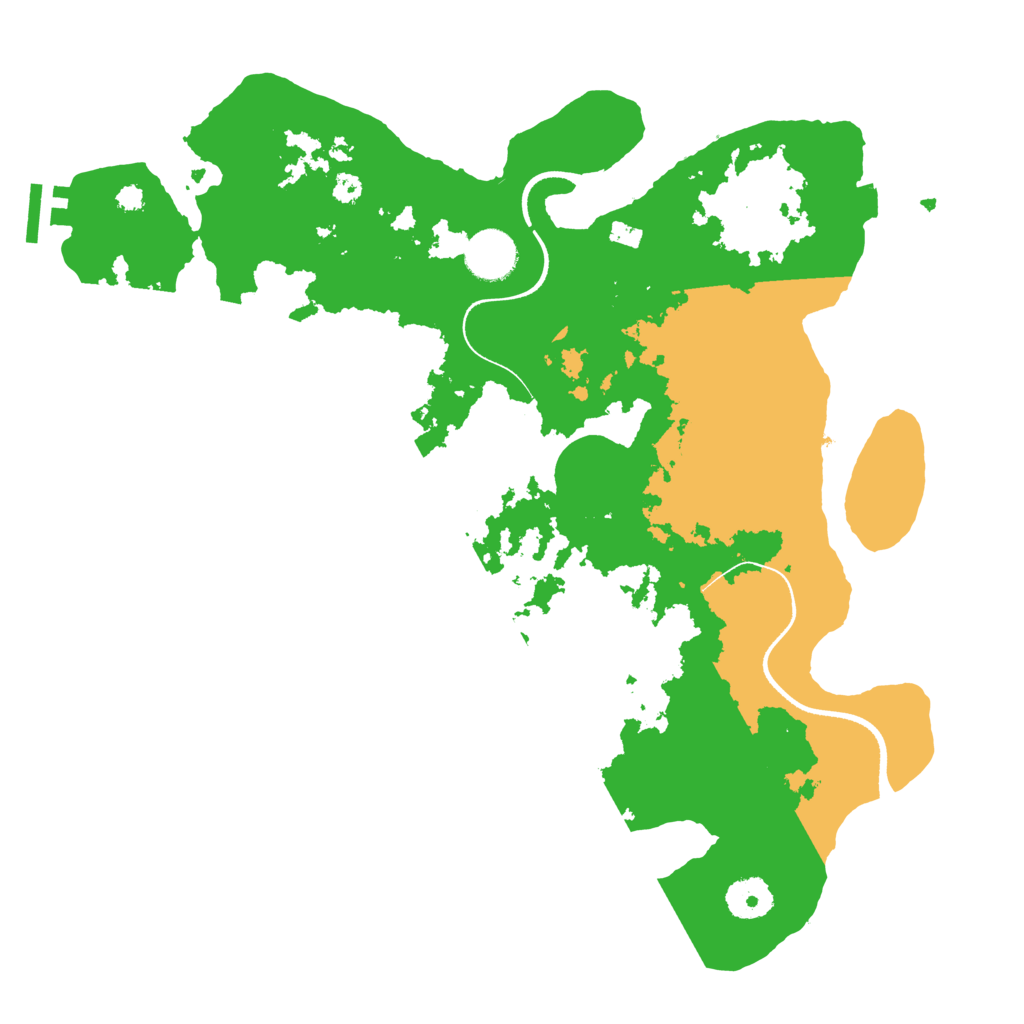 Biome Rust Map: Procedural Map, Size: 3500, Seed: 779553