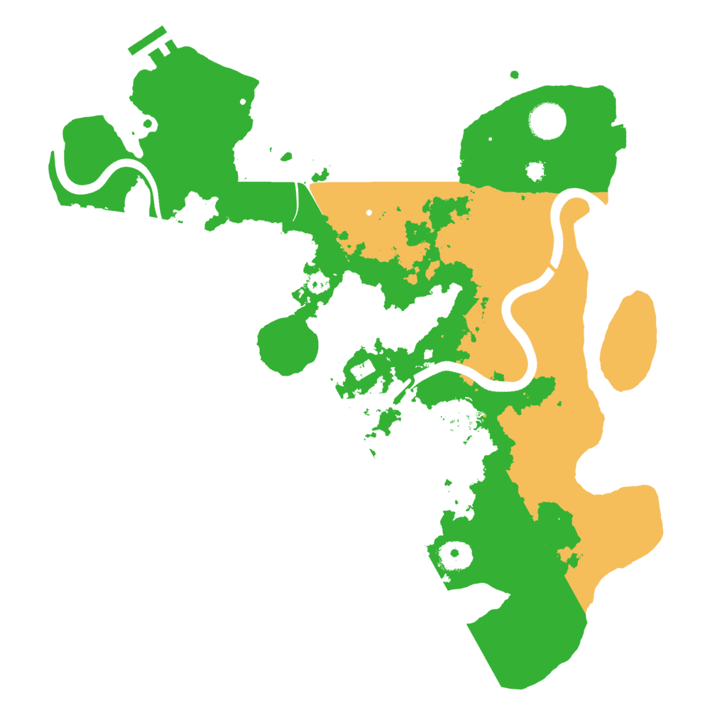 Biome Rust Map: Procedural Map, Size: 3500, Seed: 779553