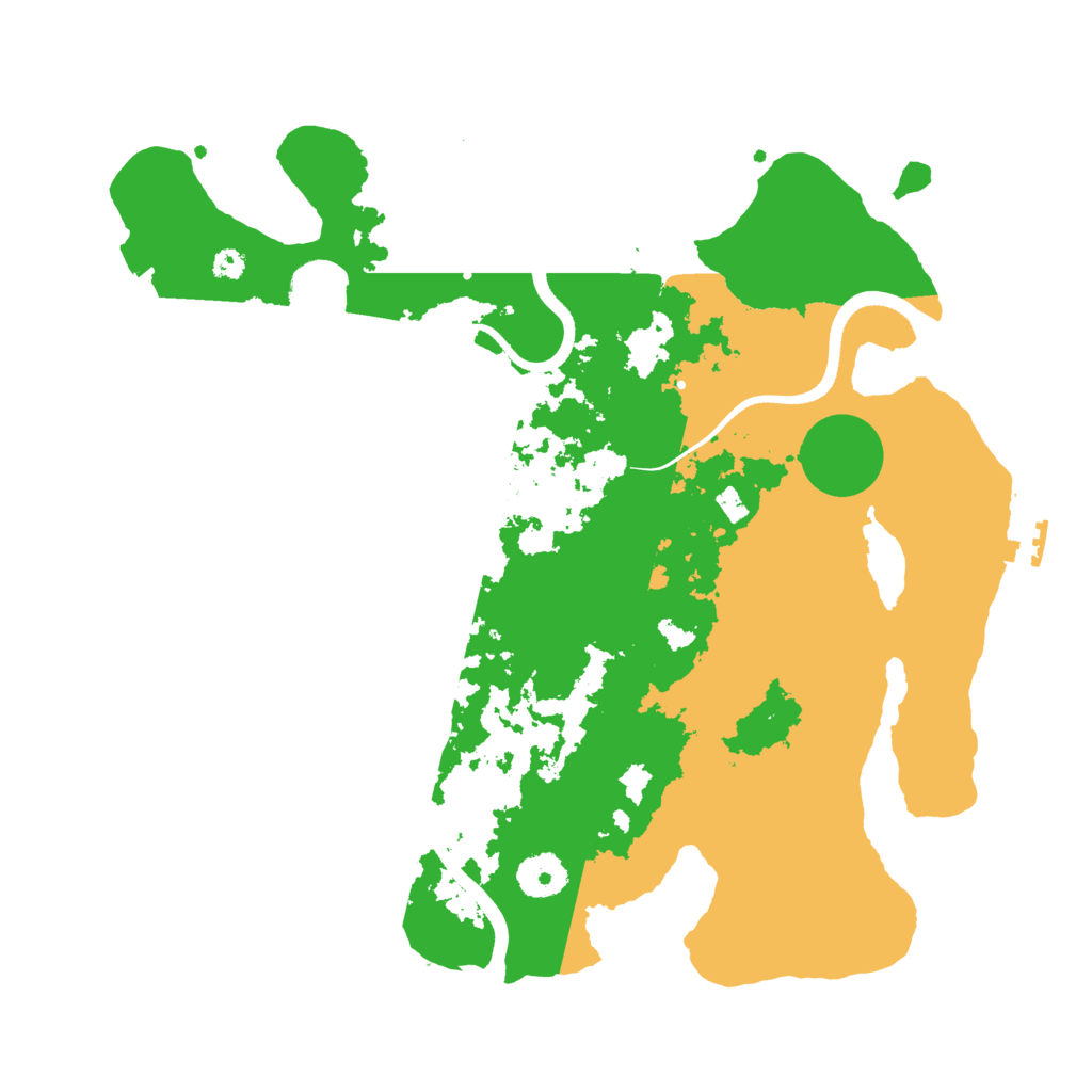 Biome Rust Map: Procedural Map, Size: 3500, Seed: 573390