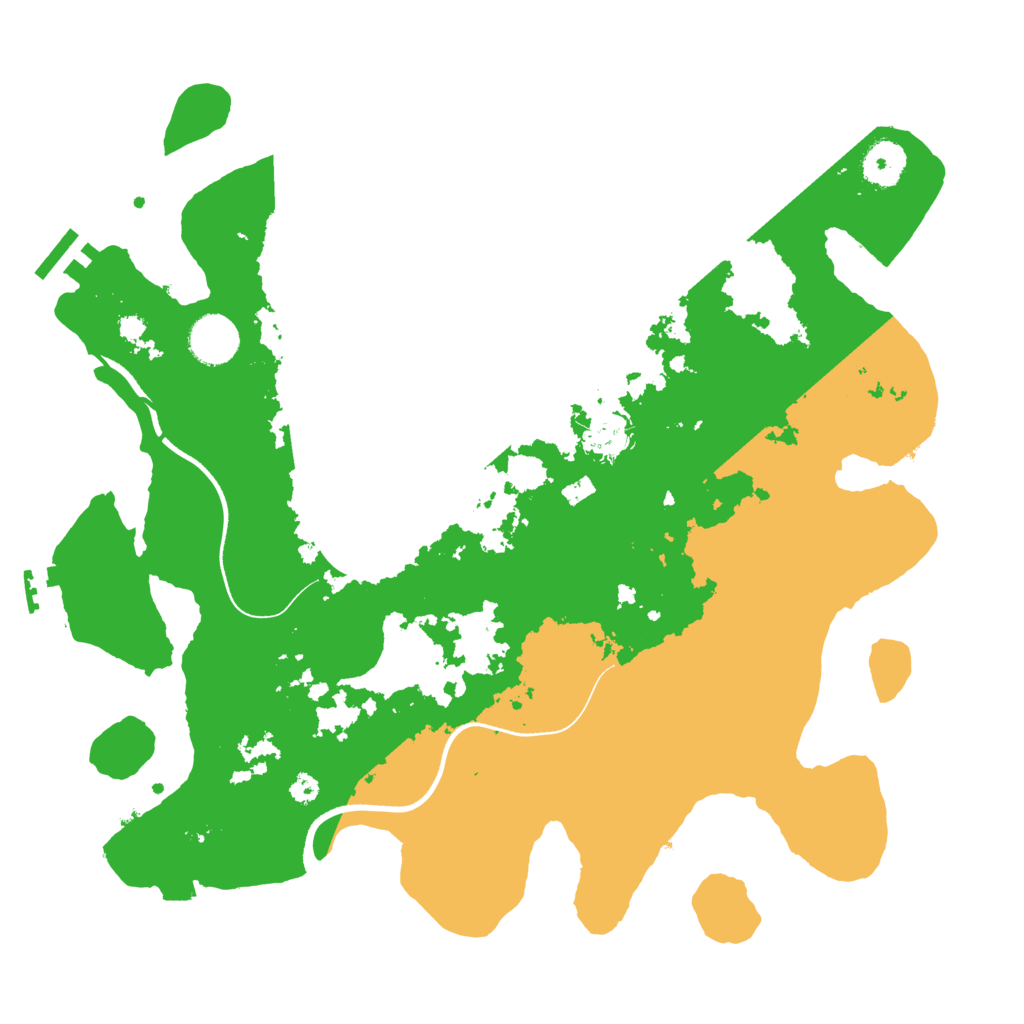 Biome Rust Map: Procedural Map, Size: 3600, Seed: 13133