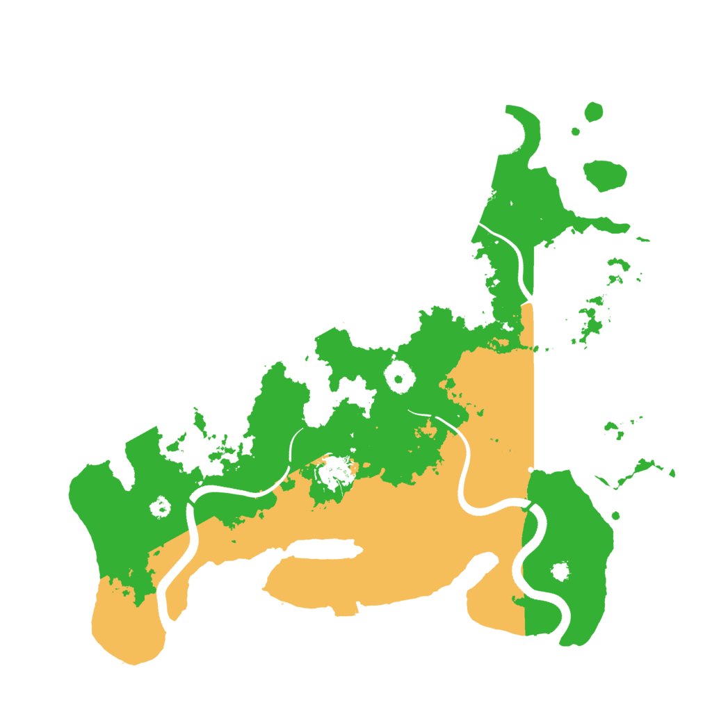 Biome Rust Map: Procedural Map, Size: 3500, Seed: 414228412