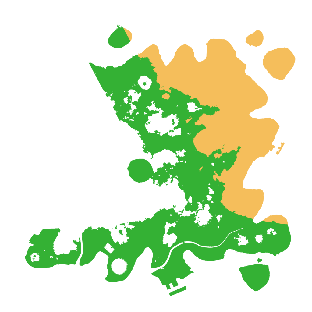 Biome Rust Map: Procedural Map, Size: 3500, Seed: 99971889