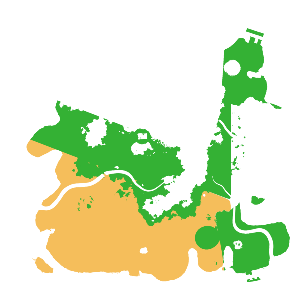 Biome Rust Map: Procedural Map, Size: 3500, Seed: 295548485
