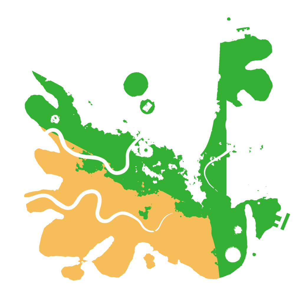 Biome Rust Map: Procedural Map, Size: 3500, Seed: 374522