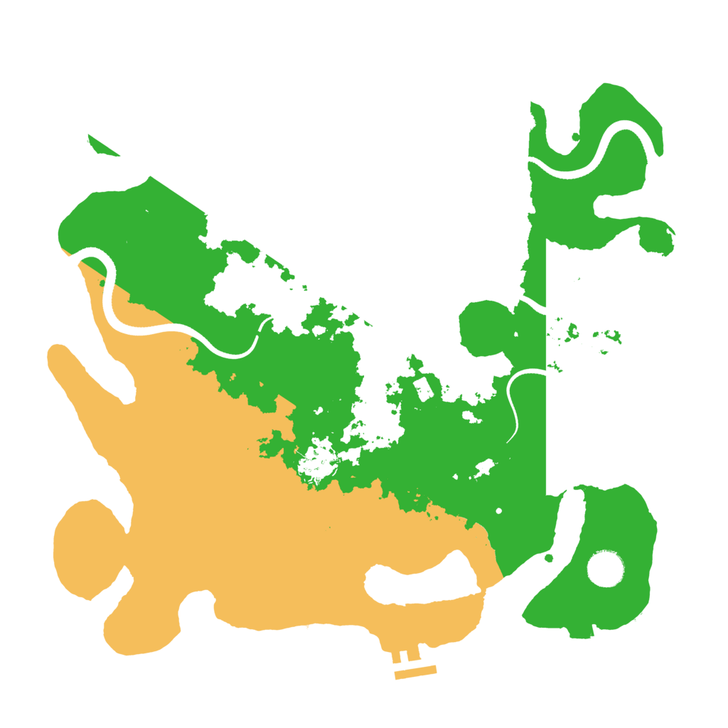 Biome Rust Map: Procedural Map, Size: 3500, Seed: 950852