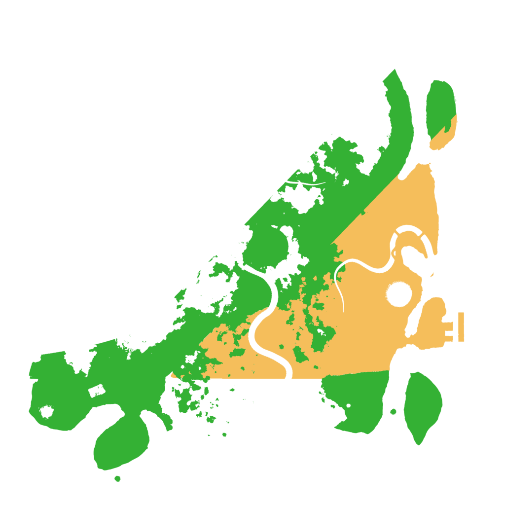 Biome Rust Map: Procedural Map, Size: 3500, Seed: 891675